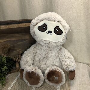 Home Goods Warm /Heat Up Sloth Buttoned Pocket Plush Stuffed Animal Toy 18” NWT